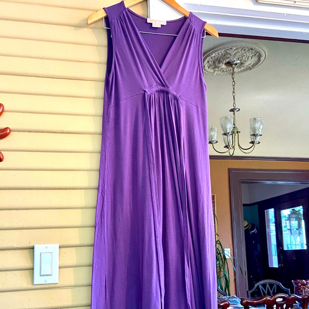 MICHAEL KORS SLEEVELESS MAXI DRESS PURPLE M